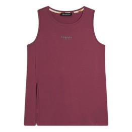 FREDDY Camiseta sin mangas Freddy Regular Fit con apertura lateral