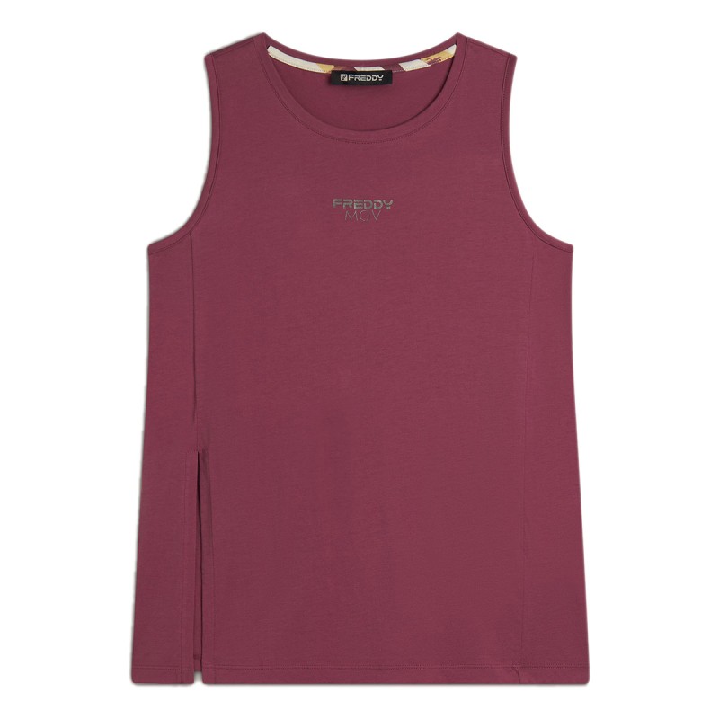 FREDDY Freddy Regular Fit Tank Top with Side Opening
