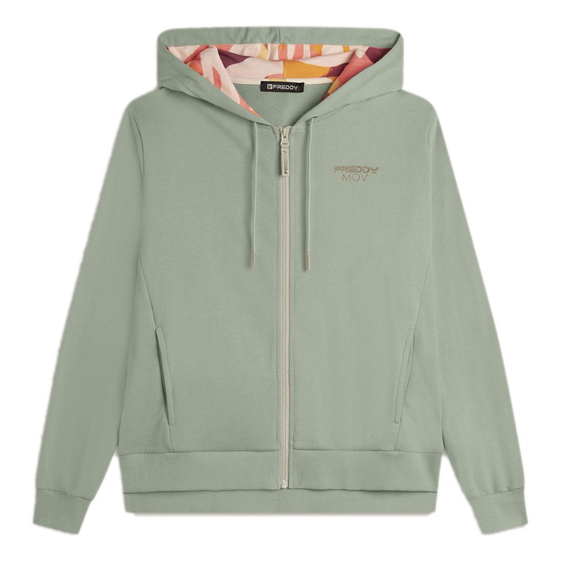 FREDDY Sweat à capuche Freddy avec motif zèbre