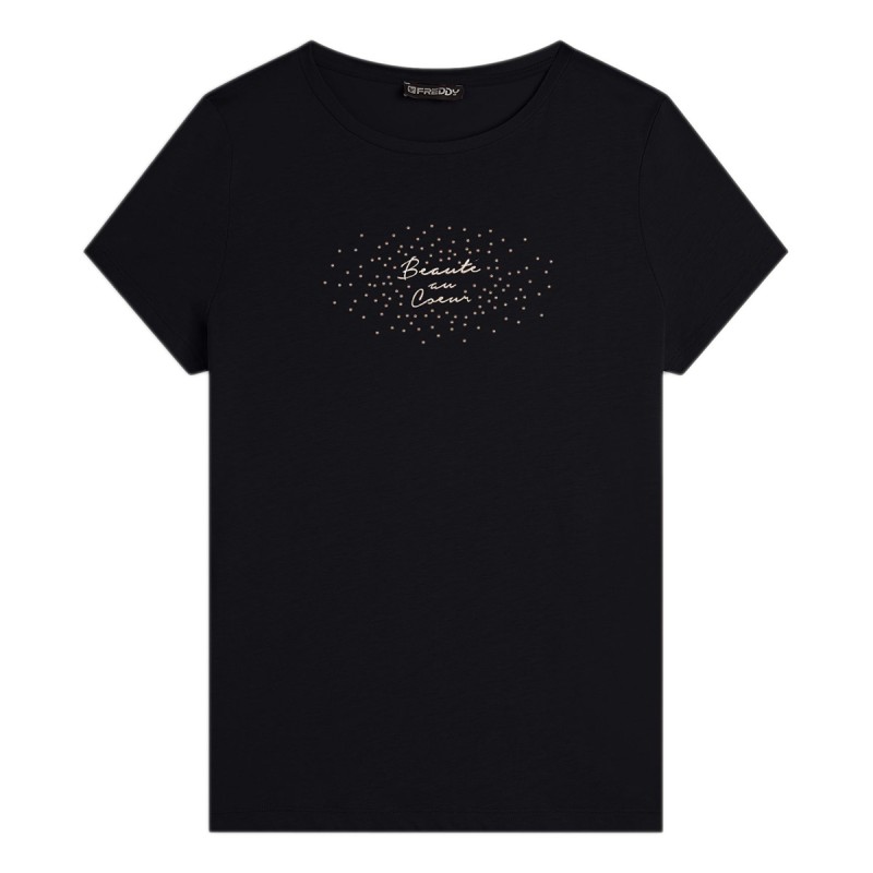 FREDDY T-Shirt Freddy Graphic Clear Gold
