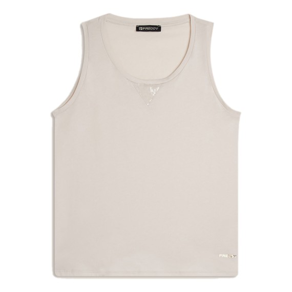 FREDDY Canotta Freddy Regular Fit Jersey Paillettes