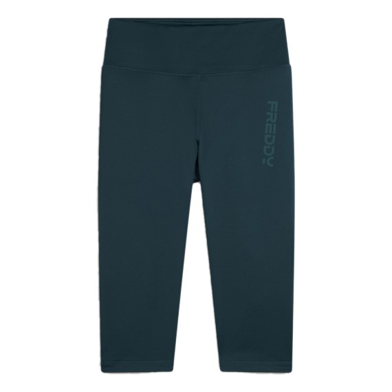 FREDDY Freddy Capri Leggings Logo Glitter Dark Sea