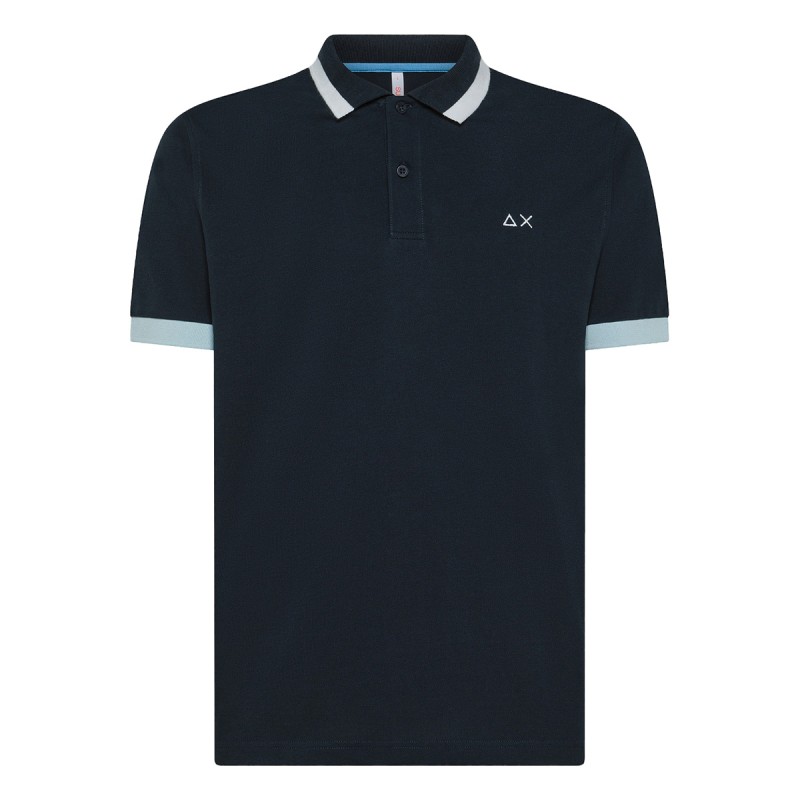 SUN68 Sun68 Contrast Stripes M Polo