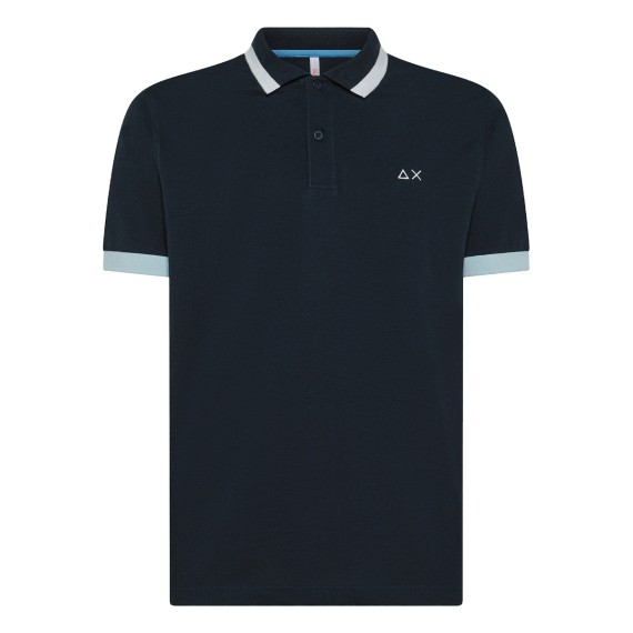 SUN68 Sun68 Contrast Stripes M Polo