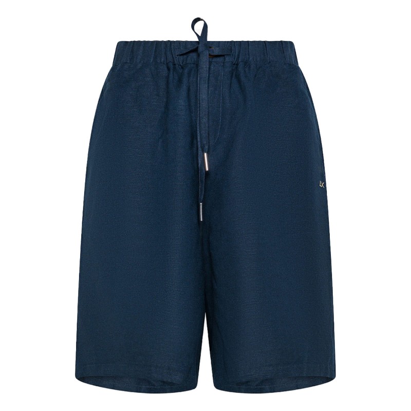 SUN68 Pantalon court Sun68 Linen Drawstring