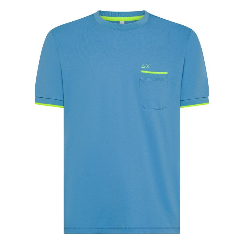 SUN68 Camiseta Sun68 Piqué Fluorescent Logo