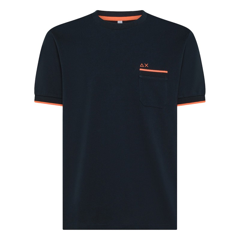 SUN68 T-shirt Sun68 Piqué Fluorescent Logo