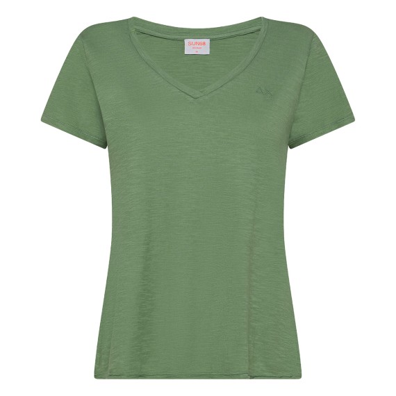 SUN68 Sun68 Cotton V-Neck W T-shirt