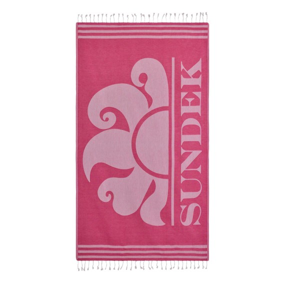 SUNDEK Telo Mare Sundek Jacquard Fouta Logo SUNDEK Telo Mare Sundek Jacquard Fouta Logo