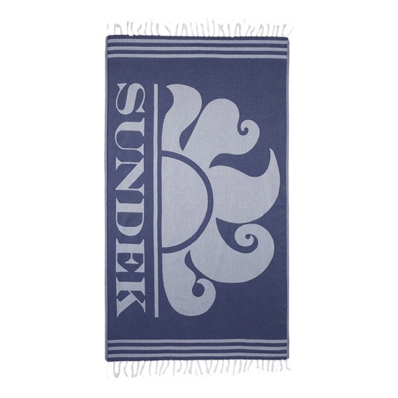 SUNDEK Serviette de Plage Sundek Jacquard Fouta Logo