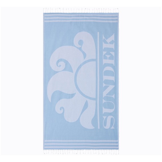 SUNDEK Serviette de Plage Sundek Jacquard Fouta Logo