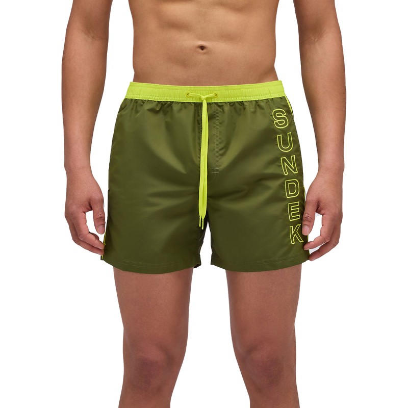 SUNDEK Sundek Iconic Taffeta Contrasting Piping Swim Shorts