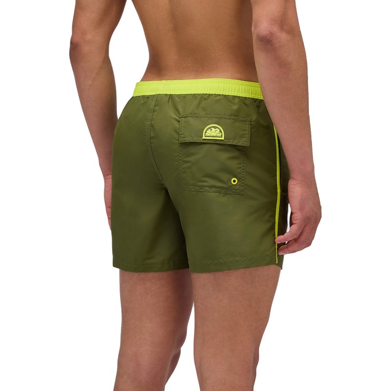 SUNDEK Sundek Iconic Taffeta Contrasting Piping Swim Shorts