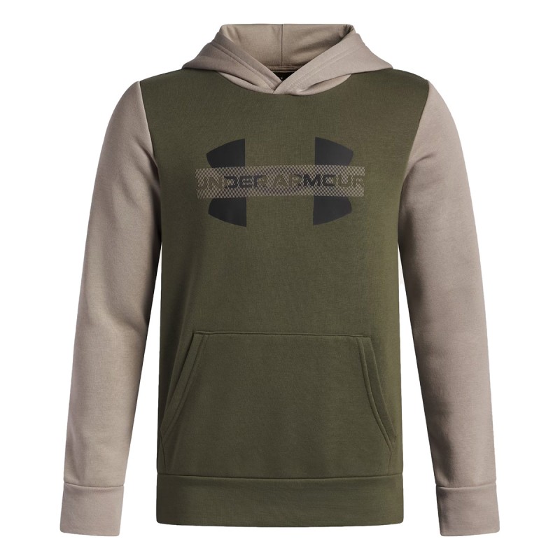 UNDER ARMOUR Felpa con cappuccio Under Armour Rival Fleece Colorblock Graphic Jr