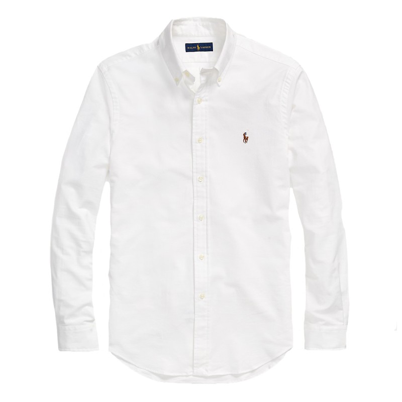 POLO RALPH LAUREN Camisa Polo Ralph Lauren Oxford Slim-Fit White