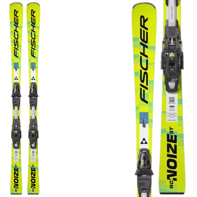 FISCHER Fischer RC4 Noize ST Yellow Skis with Z12 GW Powerrail bindings