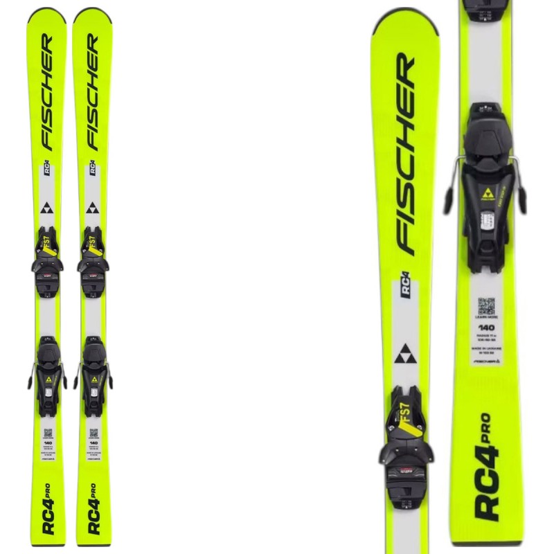 FISCHER Fischer RC4 PRO JRS Skis with FS 7 CA JRS bindings