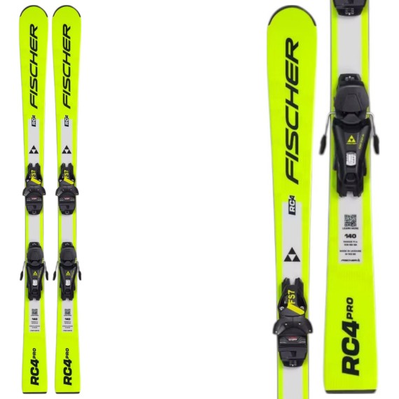 FISCHER Skis Fischer RC4 PRO JRS avec fixations FS 7 CA JRS