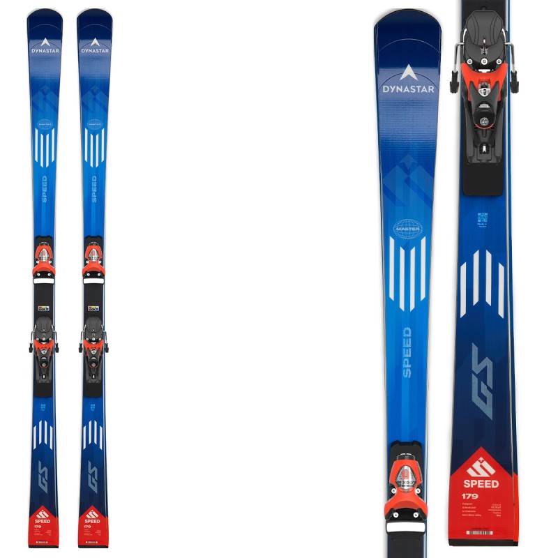 DYNASTAR Sci Dynastar Speed Course Master GS R22 con attacchi SPX15 Rockerace Hot Red