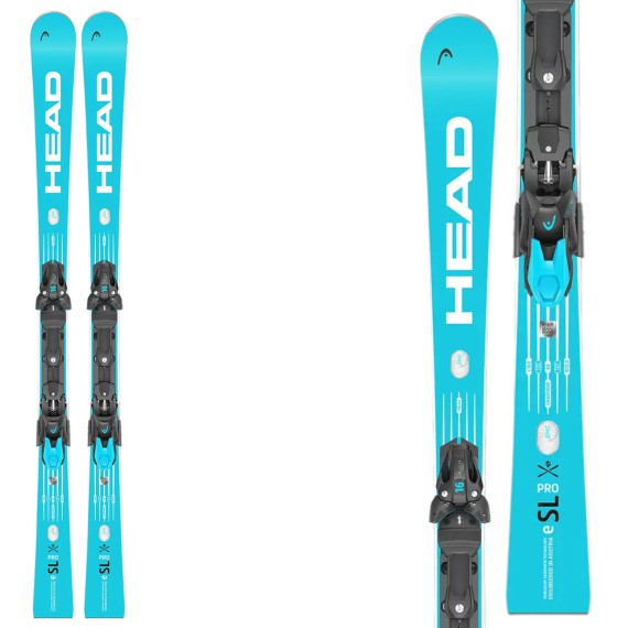 HEAD Skis Head WC Rebels e-SL Pro RP WCR 14 avec fixations Freeflex ST 16