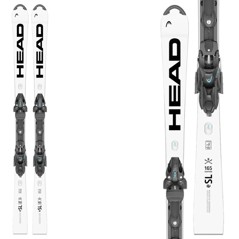 HEAD Skis Head WCR e-SL Rebel FIS SW RP avec fixations Freeflex ST 16X
