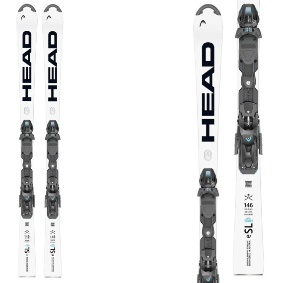 HEAD Skis Head WCR e.SL Rebel Team SW RP WCR T avec fixations Freeflex 11 Race