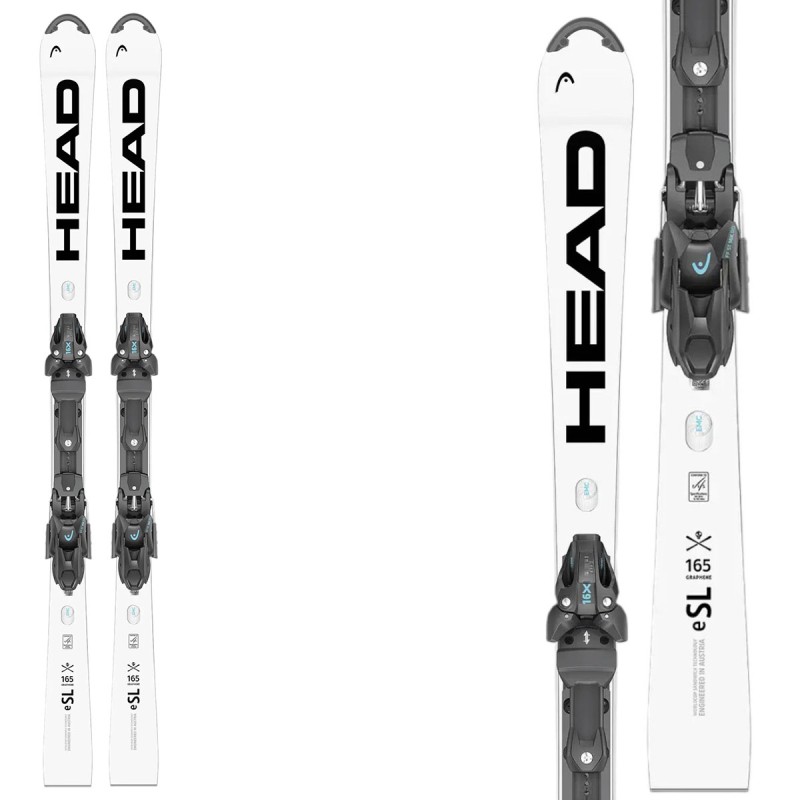 HEAD Skis Head WCR e-SL Rebel FIS SW RP WCR14 RP avec fixations Freeflex ST 16X
