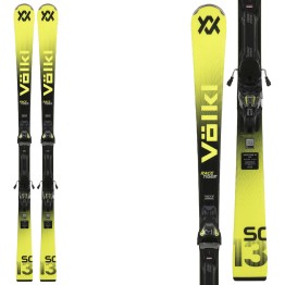Sci Volkl Racetiger SC Yellow con attacchi VMOT 12 VOLKL Race carve - sl - gs