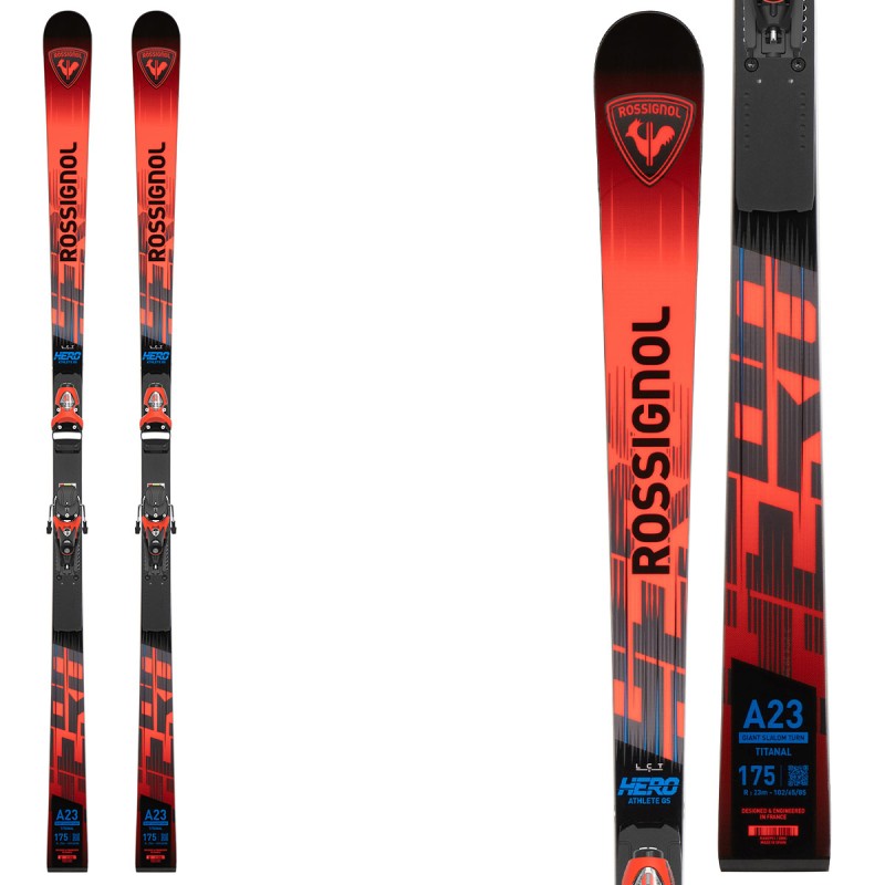 ROSSIGNOL Esquís Rossignol Hero Athlete GS 170-182 R22 con fijaciones SPX 12 ROCKERACE ROSSIGNOL Esquís Rossignol Hero Athlete GS 170-182 R22 con fijaciones SPX 12 ROCKERACE