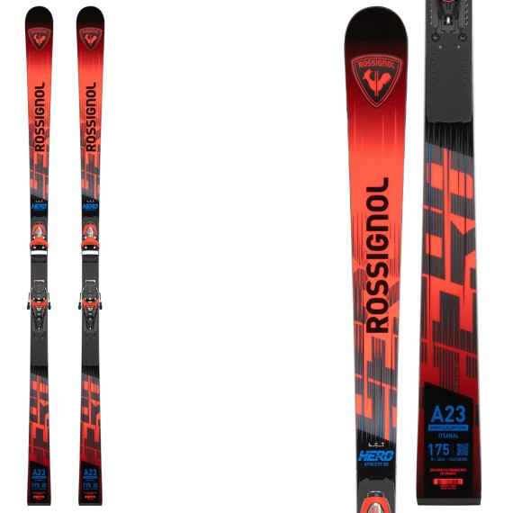 ROSSIGNOL Skis Rossignol Hero Athlete GS 170-182 R22 avec fixations SPX 12 ROCKERACE ROSSIGNOL Skis Rossignol Hero Athlete GS 170-182 R22 avec fixations SPX 12 ROCKERACE