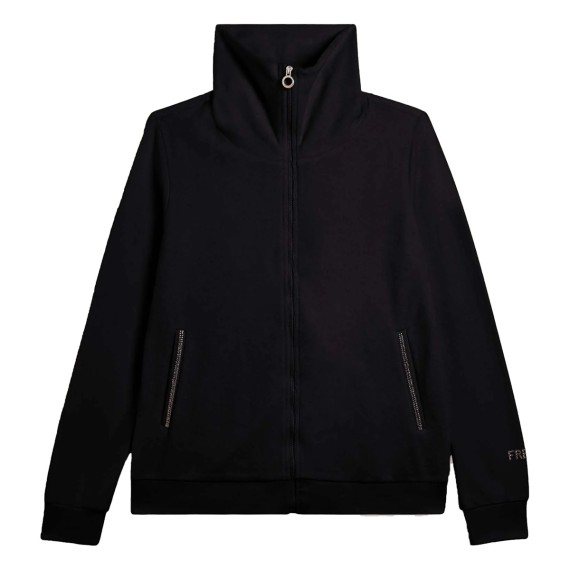 FREDDY Sweat Freddy Velvet Zip Logo Strass