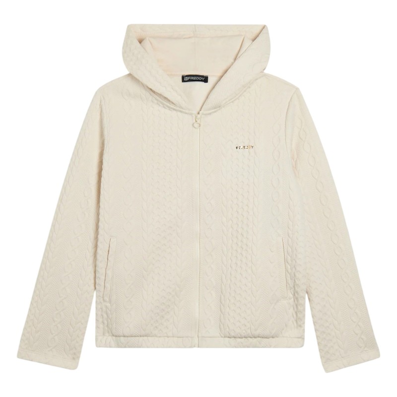 FREDDY Freddy Hooded Technical Braided Hoodie