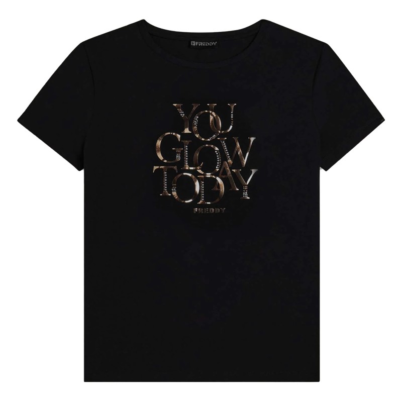 FREDDY T-shirt Freddy Strass You Glow Today
