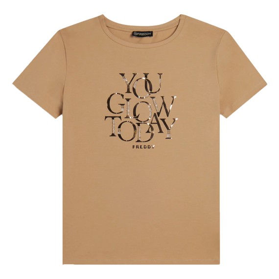 FREDDY T-shirt Freddy Strass You Glow Today