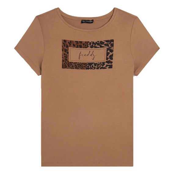 FREDDY Camiseta Freddy Animalier Strass