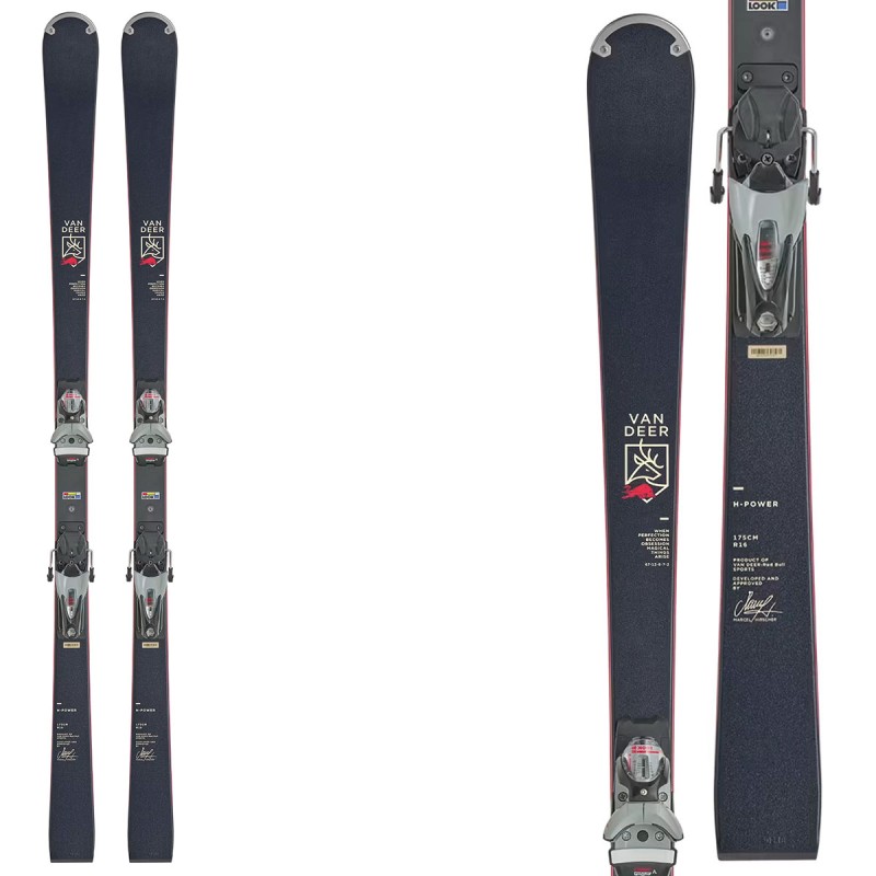 VAN DEER Esquís Van Deer H-Power 68 con fijaciones SPX 12 Rockerace Black