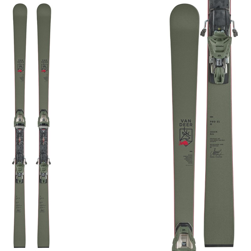 VAN DEER Van Deer Pro Skis with Comp 12 GW bindings