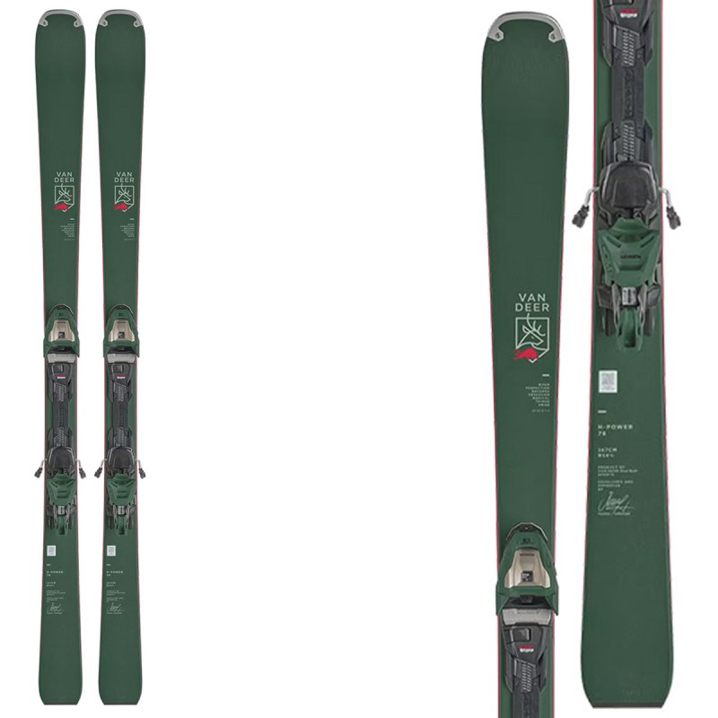 VAN DEER Van Deer H-Power 78 Skis with Comp 13 FDT bindings