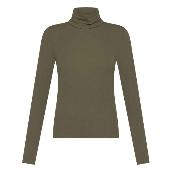 DEHA Deha Mock-Neck Cashmere Blend T-Shirt