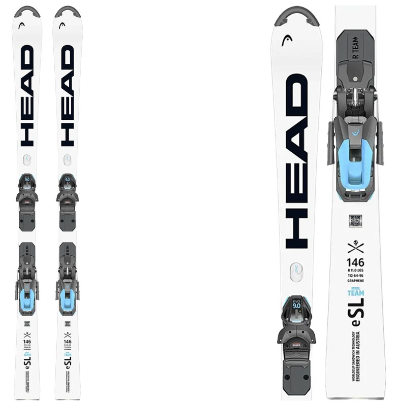 HEAD Skis Head WCR e.SL Rebel Team JR + Evo 9 GW