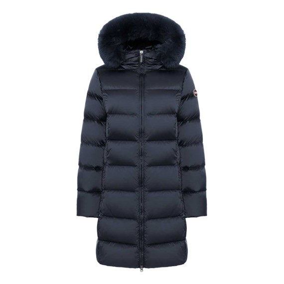 COLMAR ORIGINALS Long down jacket with fur Colmar