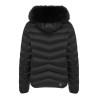 COLMAR ORIGINALS Quilted down jacket with synthetic fur Colmar
