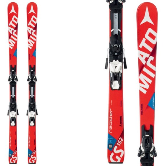 Esquí Atomic Redster Fis Gs Jr Smt + fijaciones Xtl 12 Race rojo-blanco