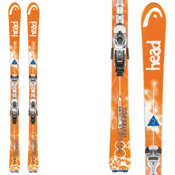 HEAD Ski Head Galactic 84 Sw Super Light + fixations Ambition 12m + plaque Barke Ambition 95 orange-blanc