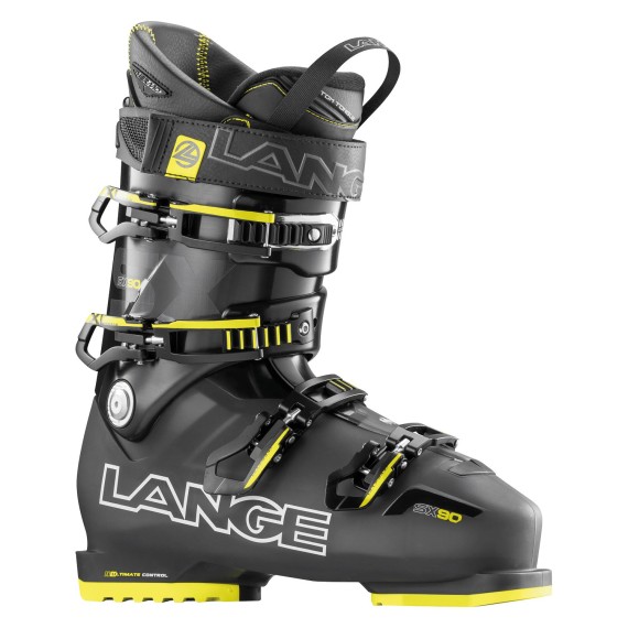 Ski boots Lange Sx 90 transparent anthracite-yellow