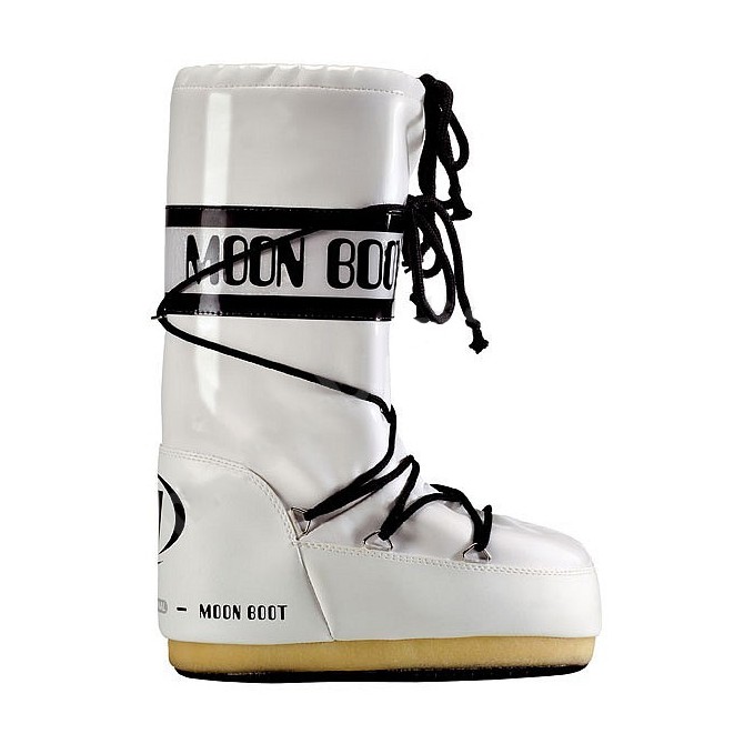 Après-ski Moon Boot Vinil Mujer blanco-negro