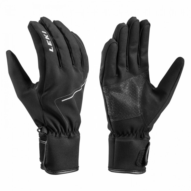 LEKI Ski gloves Leki Tour Shell black