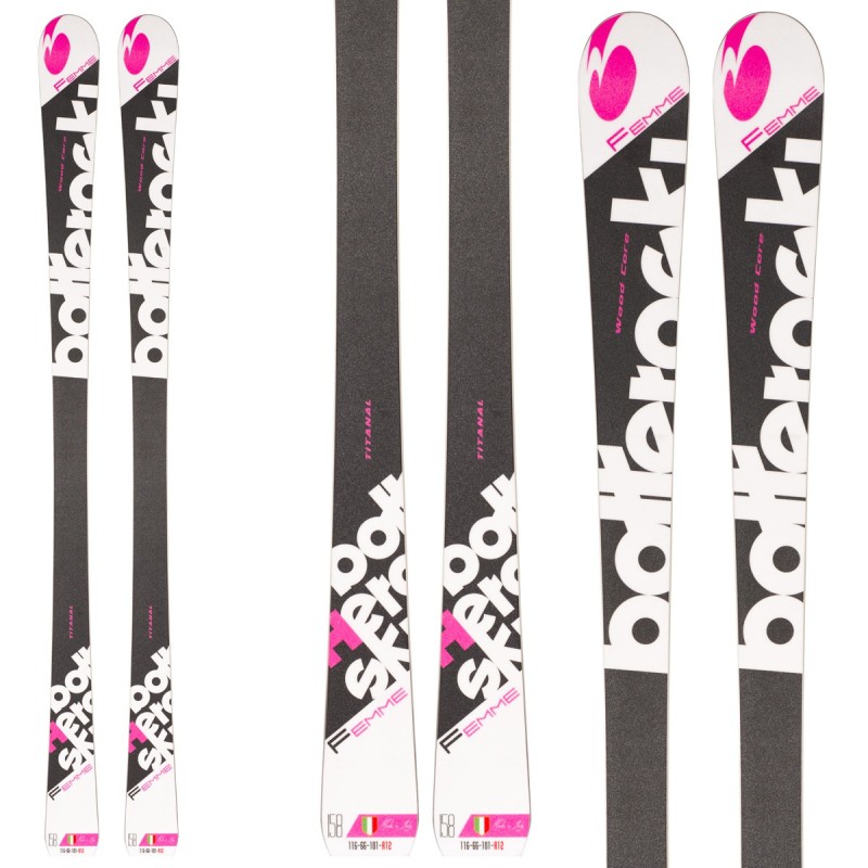 Ski Bottero Ski Femme + fixations Goode V212 + plaque Quicklook