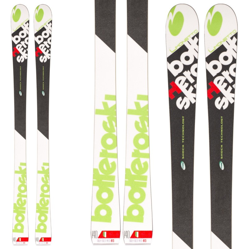 Ski Bottero Ski Limonetto + fixations Goode V212  + plaque Quicklook