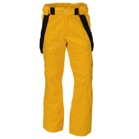 Pantalone sci Spyder Propulsion Uomo giallo fluo
